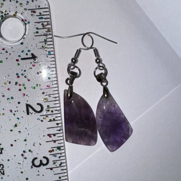 Amethyst Dangle Earring - Picture 6 of 11